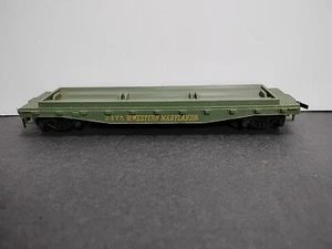 HO SCALE TYCO WESTERN MARYLAND FLAT CAR 2475 (NO LOAD) - Picture 1 of 6