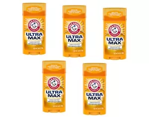Arm & Hammer Ultra Max Solid Antiperspirant Deodorant, Wide Stick, Unscented, - Picture 1 of 9