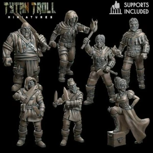 Bandit Bundle 1 Bandits Woman Man Humans Dnd Scatter Terrain Scenery Landscape T - Picture 1 of 8