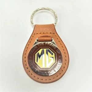Key FOB, Brown Leather, FTFU "Maintaining the Breed", MG TA TB TC - Picture 1 of 1