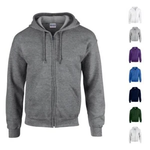 Sudaderas con capucha Gildan unisex lisas con cremallera completa | Jumper con capucha de mezcla pesada - Imagen 1 de 22