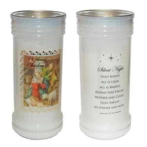 Pillar Candle Nativity Scene A Blessed Christmas Keepsake Gift - Picture 1 of 2