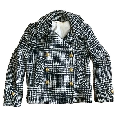 Chaqueta de chaquetón Coach 82796 para mujer de doble botonadura de lana virgen EMNLLE novedad Foto 1 de 4