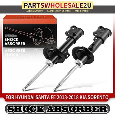 2Pcs Front Shock Absorber for Hyundai Santa Fe 2013-2018 Kia Sorento 2014-2015 - Image 1 of 4