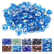 1 inch Diamonds Fire Glass for Gas Fire Pit And Fireplace,ECO Friendly, 10-Pound