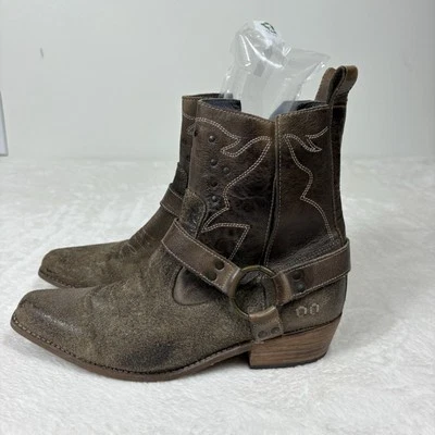 Bed Stu Mujer 9.5 Canadá Taupe Western Botines Cuero Zapatero Envejecido Foto 1 de 4