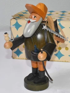 Handcrafted Wooden Sepp. the Woodsman GDR German Incense Smoker 7.5" Old World - Picture 1 of 8