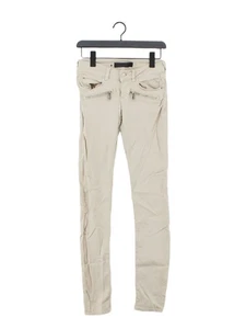 Barbara Bui Women's Jeans W 25 in Cream Lyocell Modal with Cotton Straight - Picture 1 of 6