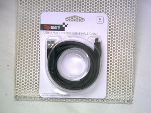 Gigaware Gigaware 6-Foot Usb-A Male To Mini Usb-B Male Gold Cable 2601406 - Picture 1 of 2