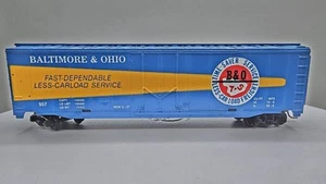 *READ* Tyco HO Scale #957 Baltimore & Ohio Electronic Sound of Steam Box Car - Picture 1 of 12