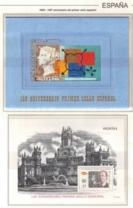 Test Der Luxus Edifil nº 71A - Mappe 150 Jubiläum Erste Briefmarke Spanisch - Picture 1 of 5