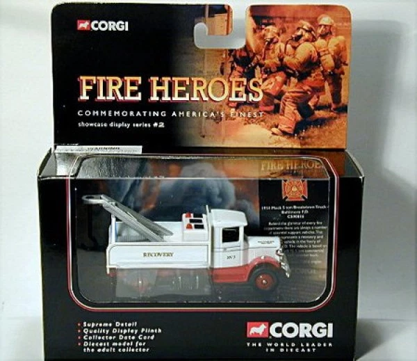 Mack 5 ton Breakdown Truck Baltimore Fire Dept. 1934  L=8,5 cm Corgi Showcase di - Bild 1 von 1