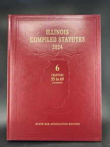 Illinois compiled statutes 2024 6 Chapters 55 To 69 Star Bar Association - Foto 1 di 4