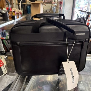 Porte-documents pour ordinateur portable Samsonite Executive en cuir 15,6" NEUVE - Noir (12 "x 16" x 5") - Photo 1/6