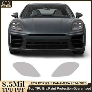 For Porsche Panamera 2024-UP Headlights Precut Paint Protection Film Clear PPF - Picture 1 of 19