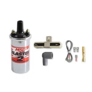 8200MSD MSD Ignition Coil - Blaster 2 Series - Ballast Resistor - Chrome - Picture 1 of 4