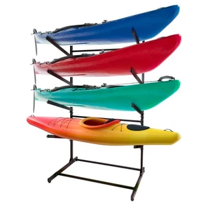 Get Out! Kayak Stand 420lb - 4 Tier Free Standing Paddle Board Dock Storage Rack - Picture 1 of 8