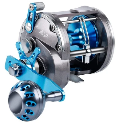 Trolling Reel Saltwater Level Wind Reels, Drag Reels Boat Fishing Ocean Fishi... - Image 1 of 4