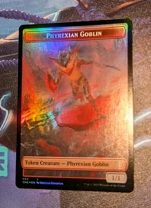 MTG *FOIL * Phyrexia: All will be One Token PHYREXIAN GOBLIN** PHYREXIAN MITE NM - Imagen 1 de 2