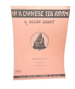 1938 Vintage Sheet Music In A Chinese Tea Room Allan Grant Piano Solo 3 Songs - Picture 1 of 4