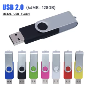 NEU (5X,10X,50X) Set Memory Stick USB Flash Laufwerke Drehstift Daumen Metall U Disk - Bild 1 von 6