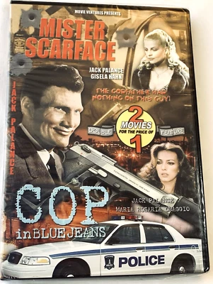 Mister Scarface & Cop In Blue Jeans DVD 1978 Jack Palance - 2 New Sealed  2003 - Image 1 of 4