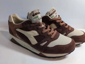 Diadora S8000 Hergestellt in Italien Braun Pilz Creme Leder Herren Größe 12,5 S.8000 - Bild 1 von 12