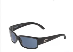 Costa del Mar Caballito POLARISIERTE Sonnenbrille glänzend schwarz/blau verspiegelt 580G NEU - Bild 1 von 7