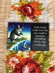 If The Earth Were Really Flat - Funny Fridge Magnet - Bild 1 von 1
