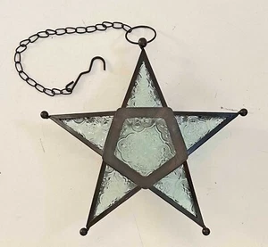 Vela Windlichter marokkanisch Sternform Glas hängend Votivkerzenlaternen klar - Bild 1 von 4
