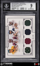 POP 1 Jared Goff Wentz BGS 9+: 2016 National Treasures Col Rookie Quad Gisto /99