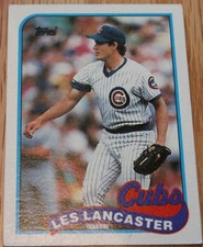 Les Lancaster 1989 Topps card - #694 Chicago Cubs Pitcher