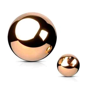 Piercing Bola 1.2mm 1,6mm Oro Rosa - Imagen 1 de 1