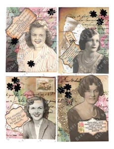 Timeless Treasures Pg 1 Collage Forniture Scrapbooks Diari spazzatura Creazione Carte - Foto 1 di 1