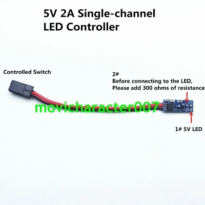 Interruptor de volumen ultra pequeño 5V 2A en encendedor LED controlado por luz Foto 1 de 4
