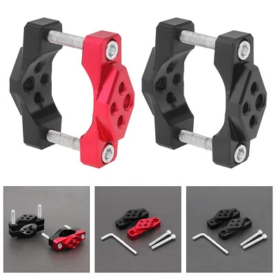 1件摩托车安装支架数控叉保险杠夹17毫米-42毫米聚光灯车头灯 — 第 1/4 张图片