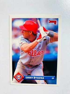 1993 DONRUSS #544 LENNY DYKSTRA NM-MT MLB BASEBALL CARD - Image 1 of 2