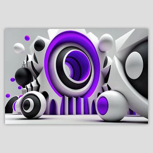 Abstraktes Bild mit harmonischen Farben - Light and Color Collection - G2 #3 - Bild 1 von 9