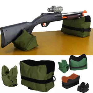 Shooting Range Sandsack Set Gewehrpistole Bankauflage Ständer vorne & hinten Jagdwerkzeug - Bild 1 von 15