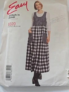 McCalls SEWING Pattern 8320 Misses 1990s Loose Fitting Pullover Jumper XS To M - Picture 1 of 5