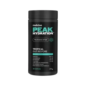 New Melrose Peak Hydration Gut Restore Tropical 210g - Picture 1 of 3