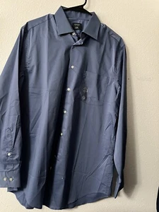 Arrow Men's Button Up Shirt Blue Size M 15-15 1/2 - Picture 1 of 3