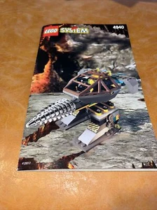 Vintage Lego System 4940 Rock Raiders Granite Grinder Instruction Manual Only - Picture 1 of 2