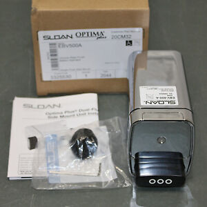 Sloan Automatic Single Flush Valve EBV-500-A, Battery Power Retrofit Kit, Chrome