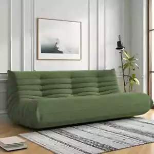 Three-Seat Sofa Caterpillar Lazy Sofa Chesterfield Beanbag Chair Fireside Chair - Picture 1 of 25