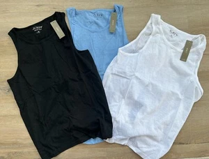 J. Crew Women's Vintage Cotton Knot Bank Tank Top - Picture 1 of 10