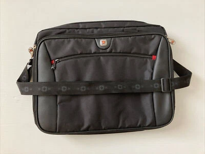 Swiss Army Wenger Para hombres Gris Laptop Bolso Mensajero 11x15 Bolsillos Acolchados Softshell Foto 1 de 4
