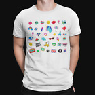 Emoji Symbols T-Shirt - Cool Funny Retro Mens Unisex Designer Film Animal Top 