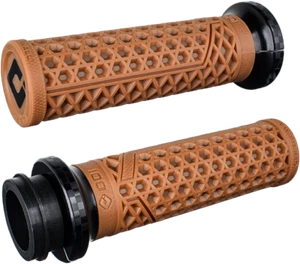 ODI Vans Signature Grips for 1" Harley Cable Throttle GUM RUBBER/BLACK CHECKER - Picture 1 of 1