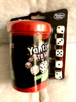 Yahtzee to Go : Travel Portable Classic Dice Board Game Hasbro Gaming NEW SEALED - Image 1 of 4